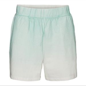 NWT Vero Moda Women’s Betty Sweat Shorts Ombré Mint Green with White Size Medium